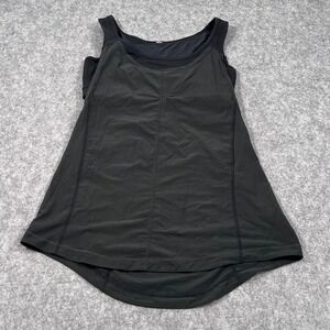 Lululemon Athletica Black Run: For Your Money Tank Top Sports Bra Women's Size 8